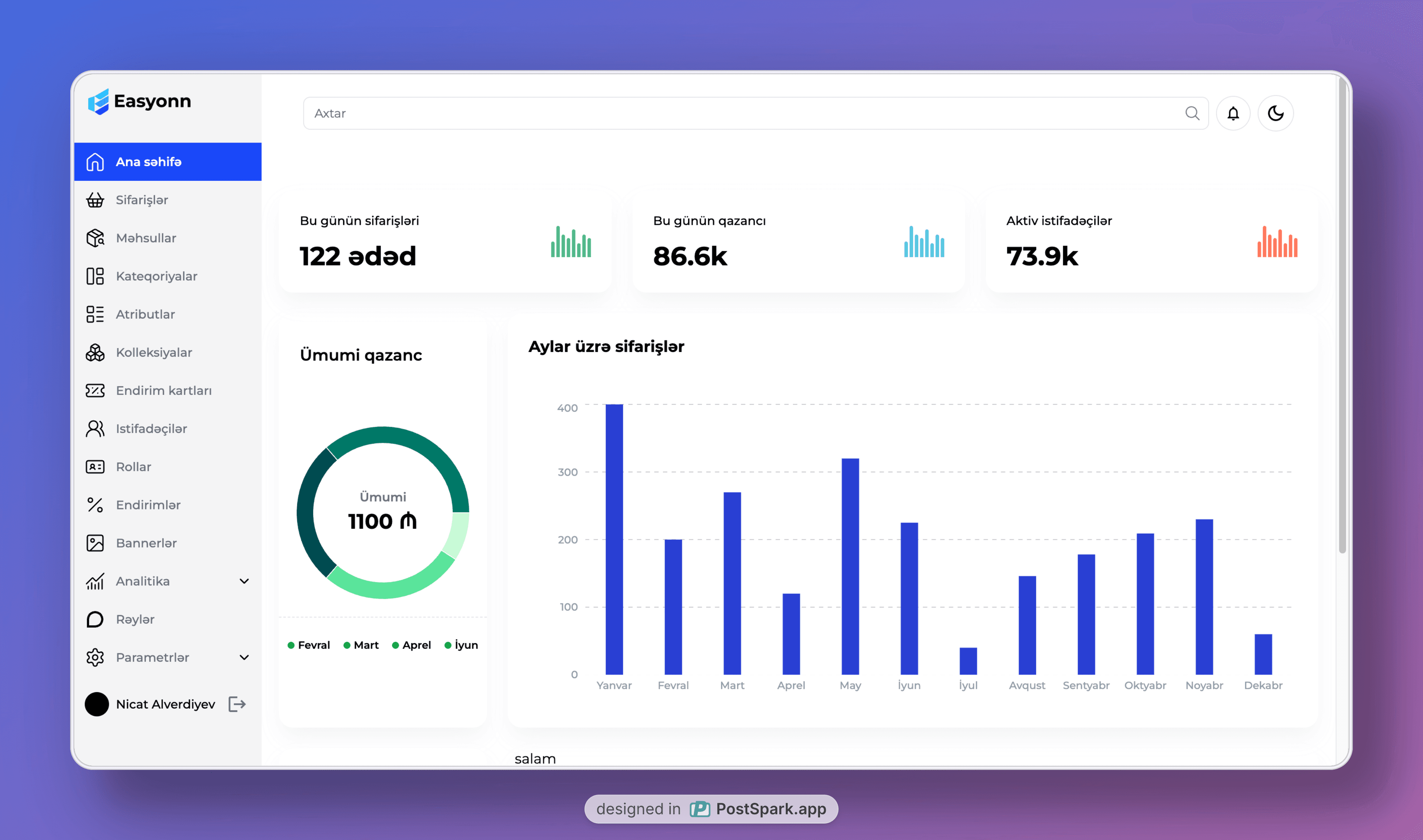 Easyonn Dashboard